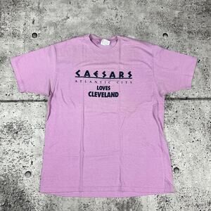 Caesars Loves Cleveland Casino Shirt 80s Size Large